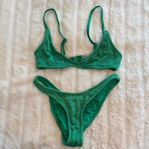 Triangl Swimwear Emerald Green Bikini Set